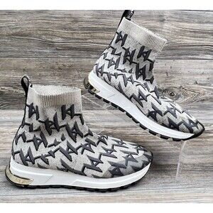 Karl Lagerfeld Sock Sneakers Women's Mirla Logo Size 8